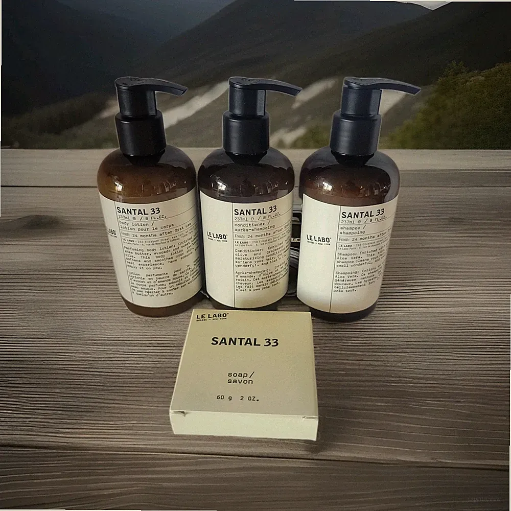 4 Pc LE LABO NY Set 8 oz. SANTAL 33 Shampoo Conditioner Lotion Soap 237 ml *NEW*