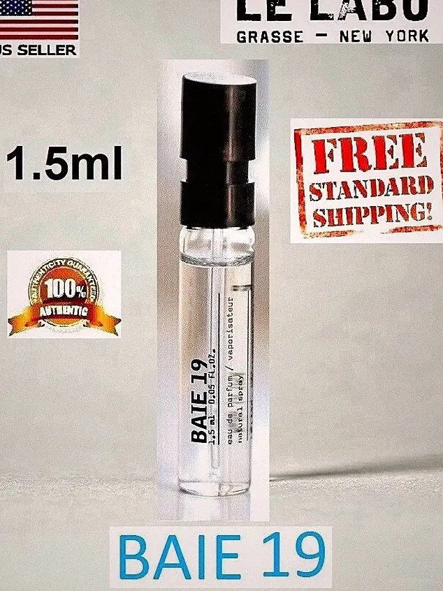 Le Labo Baie 19 Eau de Parfum Sample Spray Vial 05 oz/1.5 ml 100% New authentic