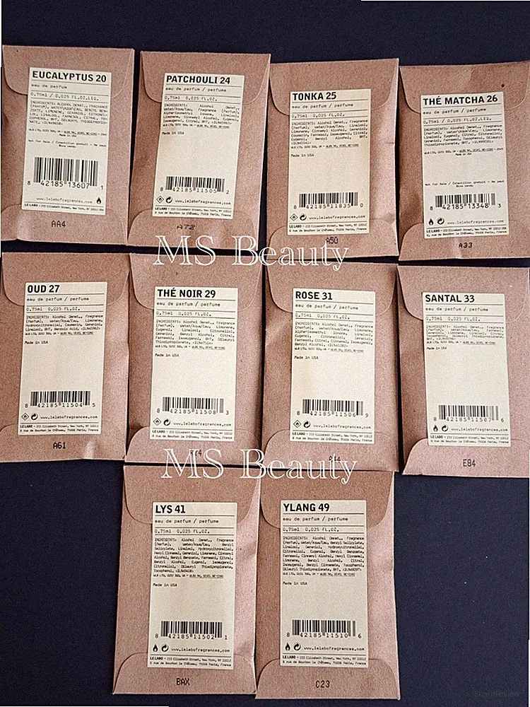 LE LABO Collection Sample Size 10pcs Set (Dabble/Not Spray - 0.75ml each)