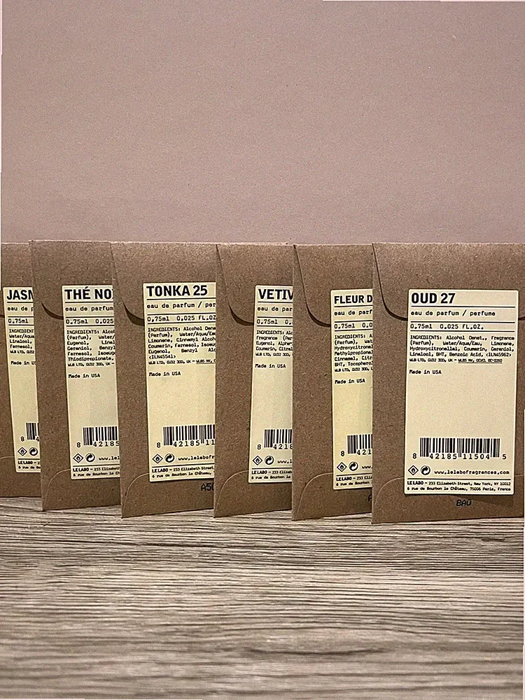 Le Labo EDP sample fragrances, Assorted, 0.75ml/0.025 Fl Oz New & Carded.