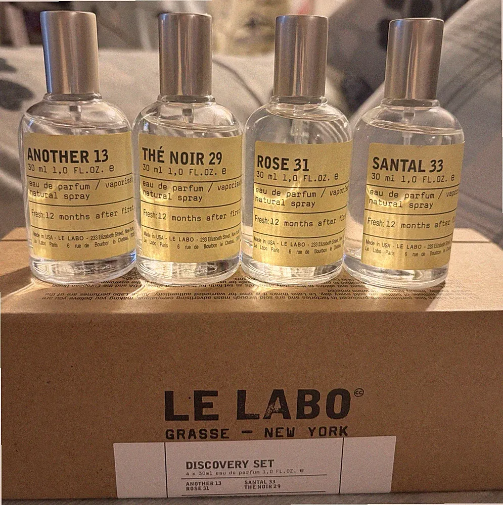 NIB Le Labo-Set of 4 EDP Spray,30 ml each SANTAL 33, NOIR 29, ROSE 31,ANOTHER 13